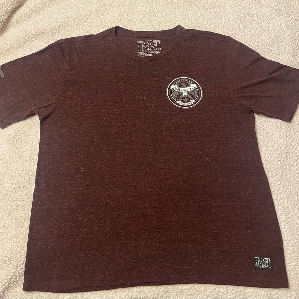 Mens Rock Revival maroon t-shirt
